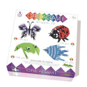 Creagami Origami 3D 4er Set Tiere 555 Teile