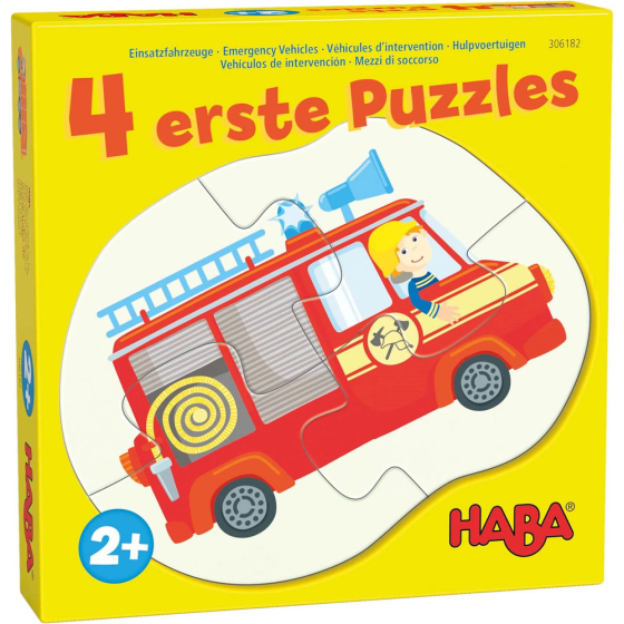 Puzzle 4 Erste Puzzles &ndash; Einsatzfahrzeuge, 4 x 4 Teile