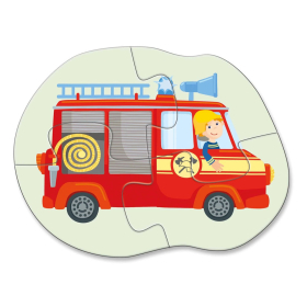 Puzzle 4 Erste Puzzles &ndash; Einsatzfahrzeuge, 4 x 4 Teile