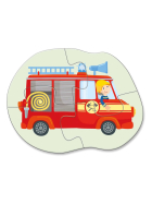 Puzzle 4 Erste Puzzles &ndash; Einsatzfahrzeuge, 4 x 4 Teile