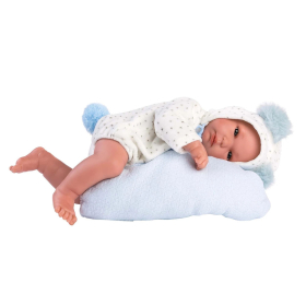 Llorens Babypuppe mit Schaukelzelt blau 35cm