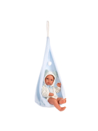 Llorens Babypuppe mit Schaukelzelt, blau, 35 cm
