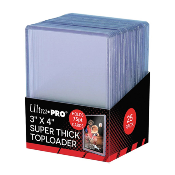 Ultra PRO 3x4 Toploader Thick 75PT 25 Stk.