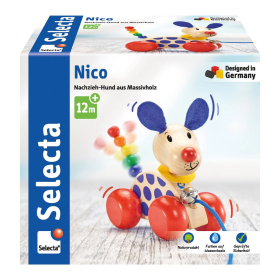 Selecta Nachzieh-Hund Nico 12cm