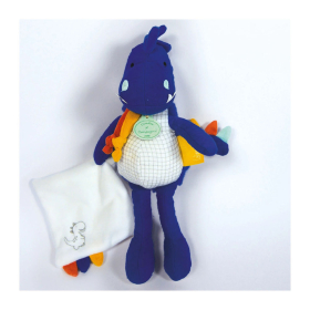 Doudou Dino Sashou mit Schmusetuch 25cm