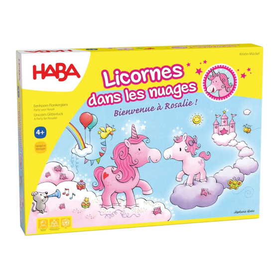 Haba Licornes dans les nuages – Bienvenue à Rosalie !