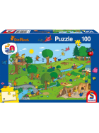 Puzzle Die Maus, Im Spielpark, 100 Teile