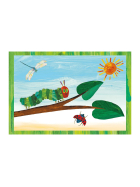 Puzzle Die kleine Raupe Nimmersatt, Raupe-Kokon-Schmetterling, 3 x 24 Teile