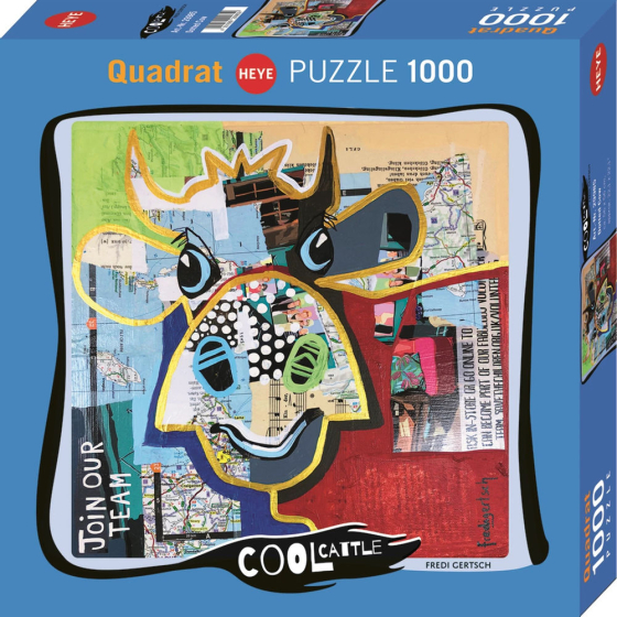 Puzzle Dotted Cow Square, 1000 Teile