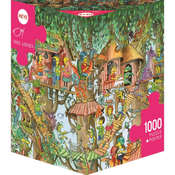 Puzzle Tree Lodges Triangular, 1000 Teile