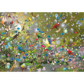 Puzzle Im Dschungel der Papageien, 1000 Teile