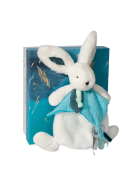 Doudou Happy Pop Schmusetuch, petrol 25cm