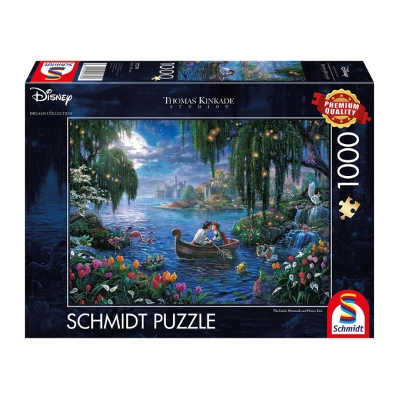 Puzzle Disney The Little Mermaid and Prince Eric, 1000 Teile