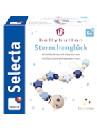 Selecta Schnullerkette Sternchenglück blau 21cm