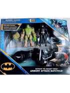 Spin Master Batman Batcycle mit Figuren 10cm Batman vs. Swamp Thing
