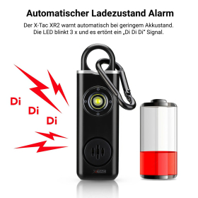 XR2 Taschenalarm & Personenschutz Gerät, schwarz