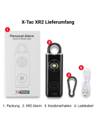 XR2 Taschenalarm & Personenschutz Gerät, schwarz