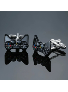 Gamer Manschettenköpfe, Schwarz