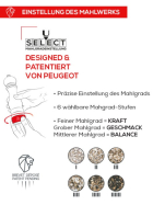 Peugeot Paris U Select Pfeffermühle, 12 cm, rot