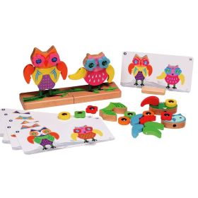 Spielba Steck- und Magnetspiel Eule