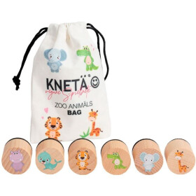 Knet&auml; KNET&Auml; Holzstempel-Set Zoo Anim&auml;ls