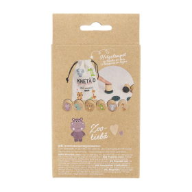 Knet&auml; KNET&Auml; Holzstempel-Set Zoo Anim&auml;ls