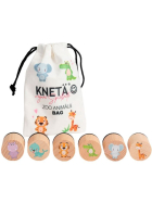 Knet&auml; KNET&Auml; Holzstempel-Set Zoo Anim&auml;ls