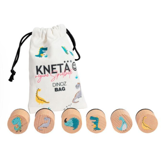Knet&auml; KNET&Auml; Holzstempel-Set Dinoz