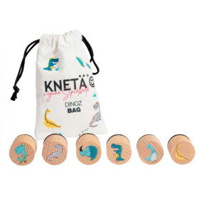 Knet&auml; KNET&Auml; Holzstempel-Set Dinoz