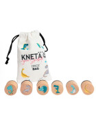 Knet&auml; KNET&Auml; Holzstempel-Set Dinoz