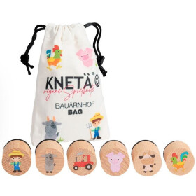 Knet&auml; KNET&Auml; Holzstempel-Set Bau&auml;rnhof