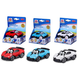 BB Junior Bugatti im Blister blau, rot & weiss 9cm