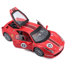 Bburago Ferrari Racing 458 Challenge 1/24 rot