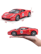 Bburago Ferrari Racing 458 Challenge 1/24 rot