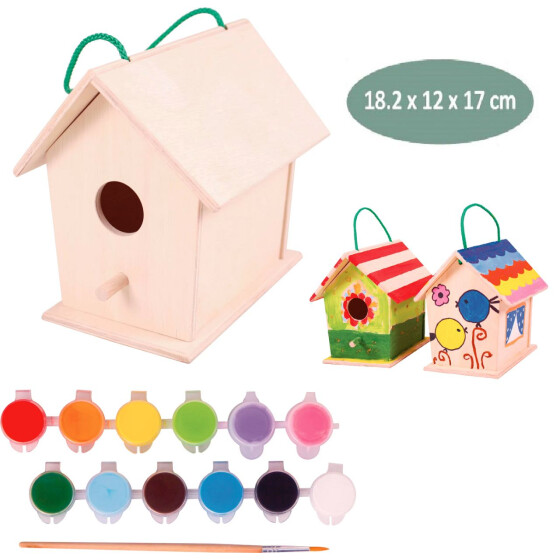 Spielba Vogelhaus zum Bemalen