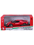 Bburago Ferrari R&P 296 GTB Assetto Fiorano 1/18 rot