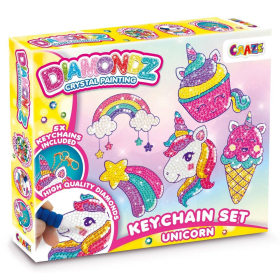Craze Diamondz Painting Key Chain Set Unicorn