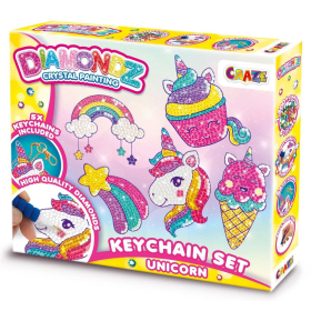 Craze Diamondz Painting Key Chain Set Unicorn