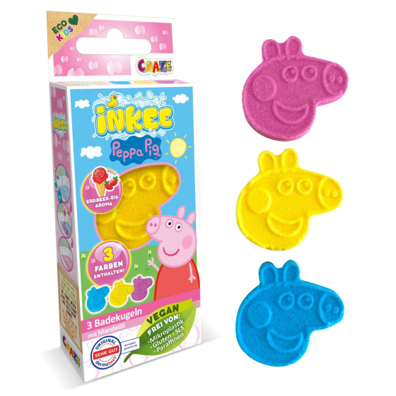 Craze Inkee Badebomben Peppa Pig 3er-Set