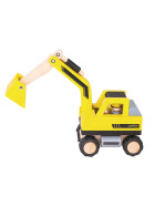 Spielba Bagger mit Figur aus 100% FSC