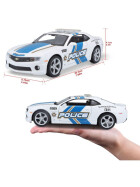 Maisto Chevrolet Camaro SS RS 2010 Police Weiss 1/24