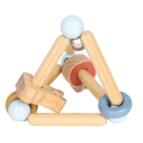 Spielba Rassel Hase blau 100% FSC