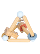 Spielba Rassel Hase blau 100% FSC