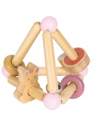 Spielba Rassel Hase rosa 100% FSC