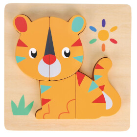 Puzzle-Set mit Panda, Elefant, Giraffe