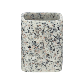Wenko Zahnputzbecher Terrazzo, weiss