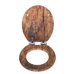 Wenko WC-Sitz Rustic MDF Fix-Clip, Easy Close