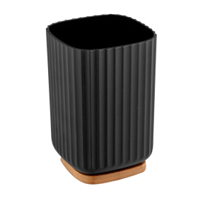 Wenko Zahnputzbecher Rotello, schwarz