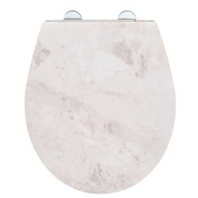Wenko WC-Sitz White Marble Relief, Oberfläche Duroplast