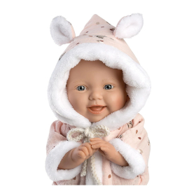 Llorens Babypuppe mit Overall rosa 32cm